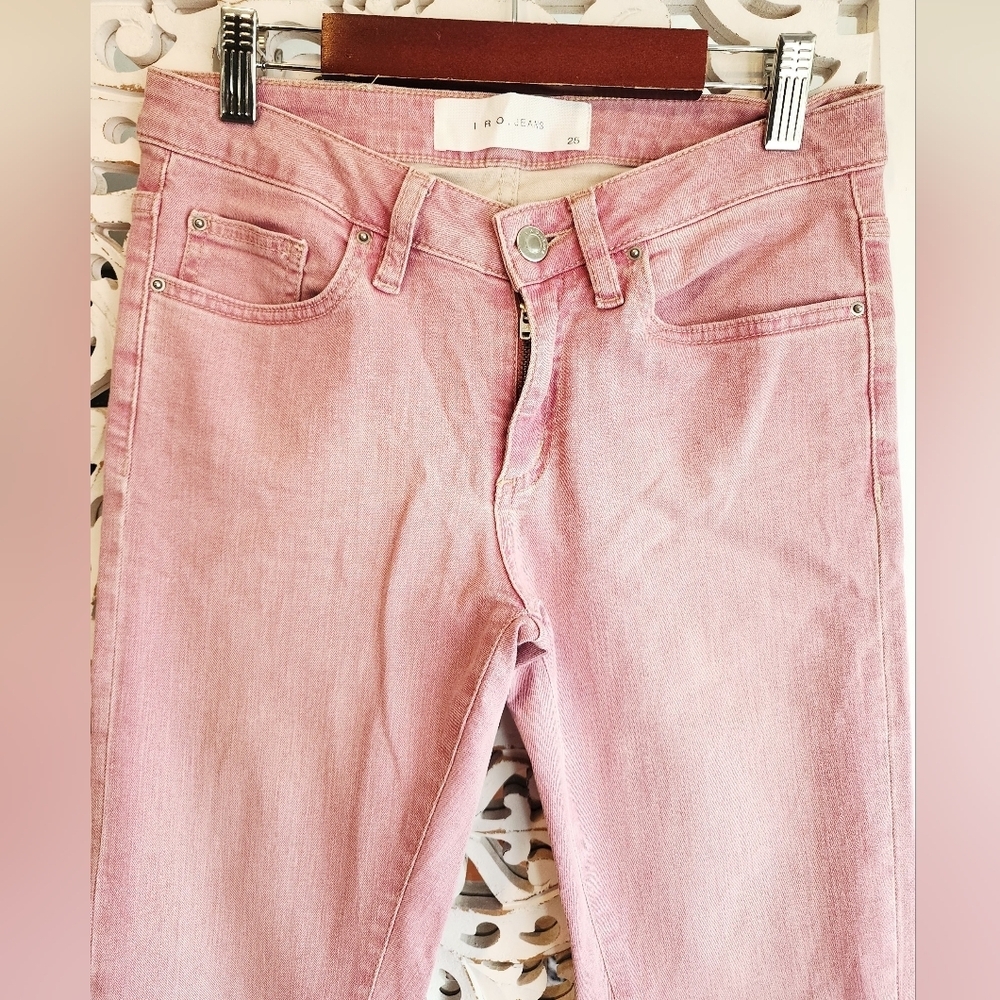 IRO JEANS PINK Narkyce Skinny in Old Pink JEANS Old Pink Size 25 - Picture 11 of 16